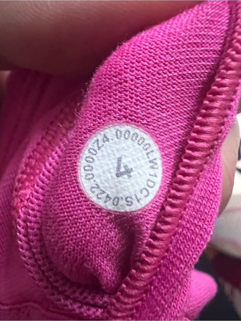 #566 Lululemon Invigorate Training Tank Top Sonic Pink Size 4 Built-In Bra EUC - Picture 4 of 4
